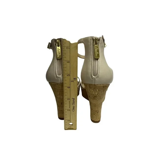 Charles David Lolis Women's Wedge Sandal Heel Shoes Sand Tan Cork Size 10 - Picture 6 of 10